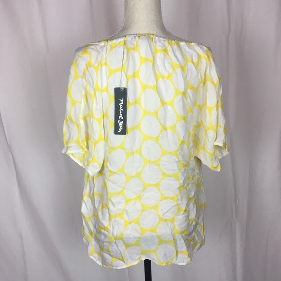 🏆 Yellow polkadot blouse - Picture 3 of 6